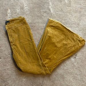 Mustard color corduroy flare/ bell bottom